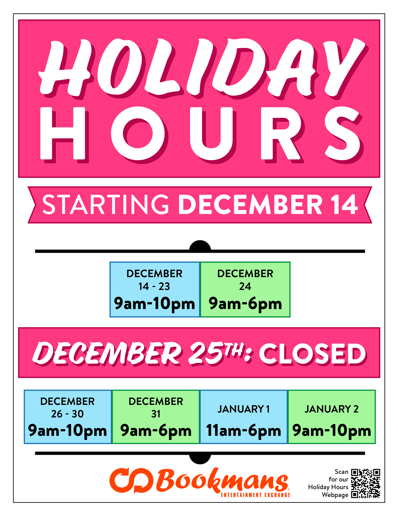 phoenix mesa flagstaff holiday hours