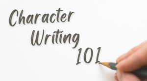 Pencil writing out character writing 101