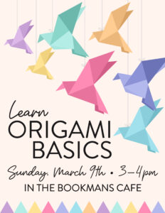 Colorful origami cranes float above the words Lean Origami Basics