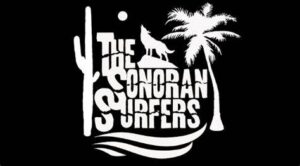 Black Background with White The Sonoran Surfers Logo imposed over.