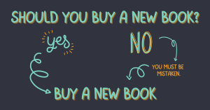 Should you buy a new book flowchart with all responses leading to yes