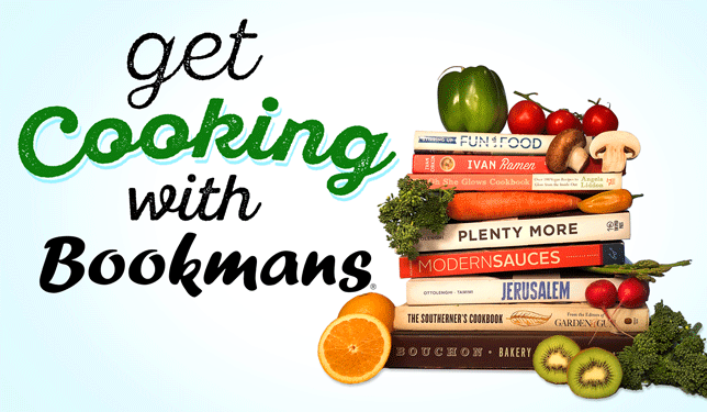 get cooking with bookmans cookbook stack