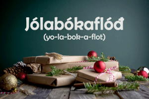 Jólabókaflóð yo la bok a flot christmas book flood