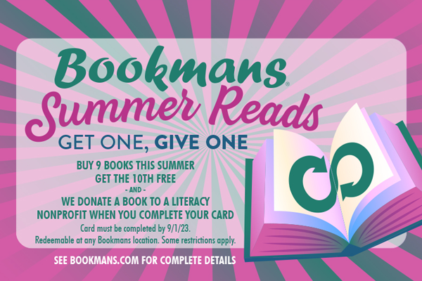 Summer Reads cards are back at Bookmans beginning June 1, 2023